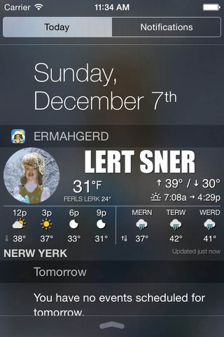 ERMAHGERD! Weather screenshot 3