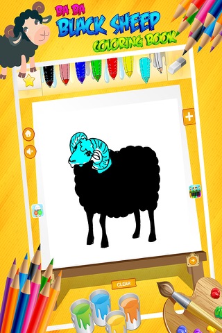 Baa Baa Black Sheep - Poem Coloring Book for Kids screenshot 2