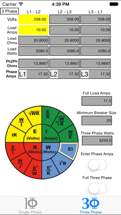 OHMs Law Calc