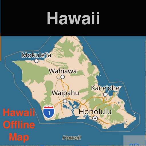 Hawaii Offline Map & Navigation & POI & Travel Guide & Wikipedia Pro icon