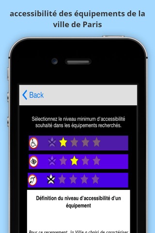 Accessibilité des équipements de la ville de Paris screenshot 2