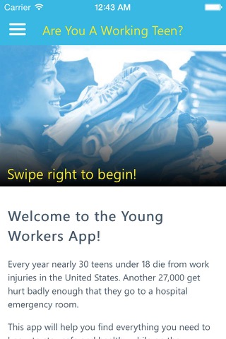 Are You a Working Teen? App screenshot 2