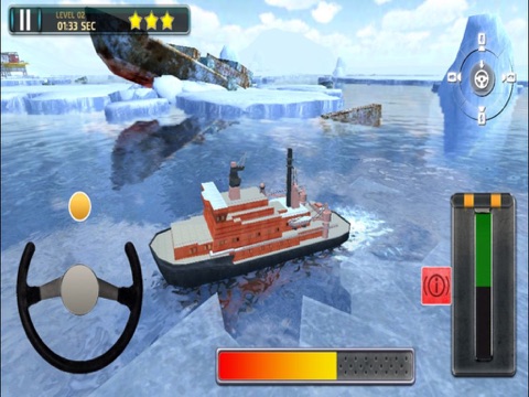 Скачать 3D Icebreaker Parking - Arctic Boat Driving & Simulation Ship Racing Games