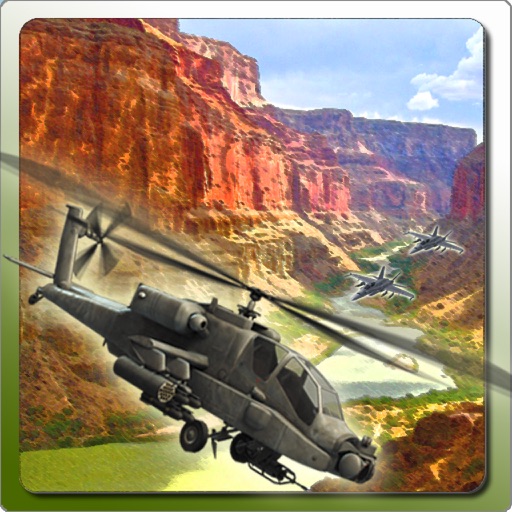 Helicopter Canyon Combat Icon