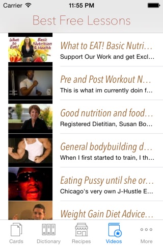 Nutrition Lookup: Facts and Flashcard Dictionary with Free Video Lessons screenshot 4