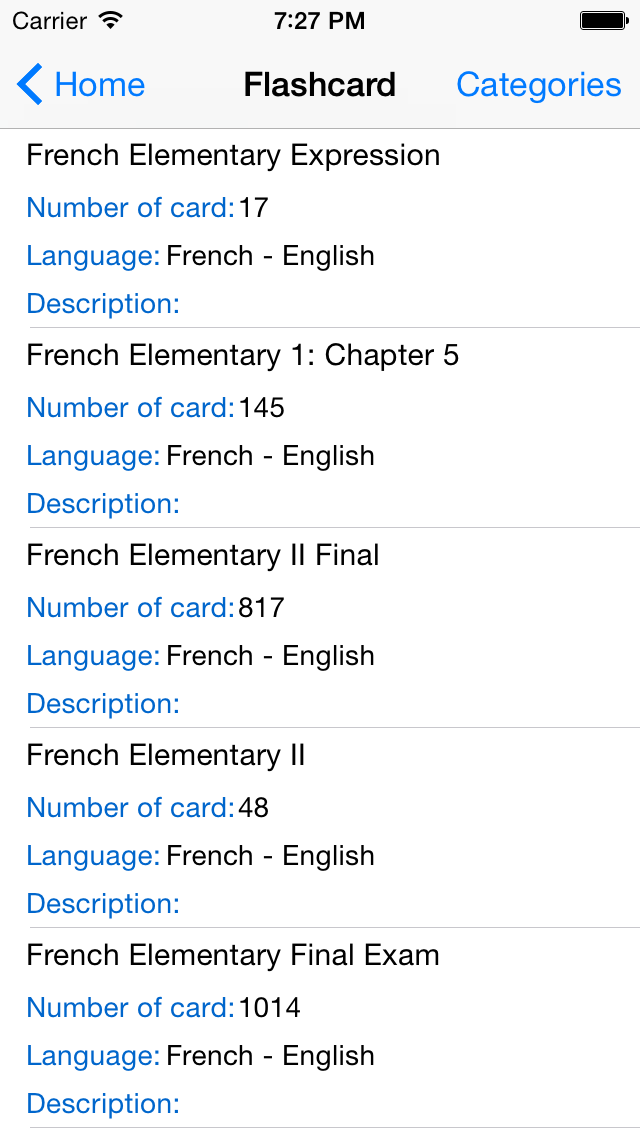 French tests