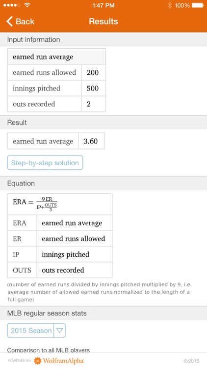 Wolfram Pro Baseball Stats Reference App screenshot-3