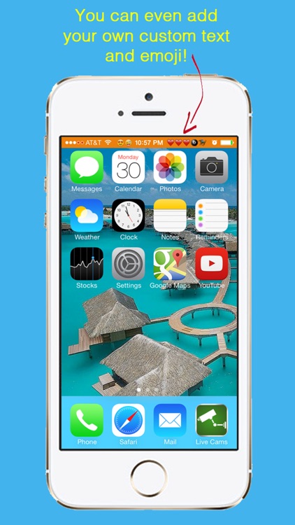 ChroMagic™ Home and Lock Screen Wallpapers with Emoticons and Colorful Top Bars for iPhone and iPad