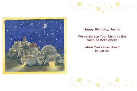Happy Birthday Jesus - Read along interactive Christmas eBook in English for children with puzzles and learning games screenshot 2