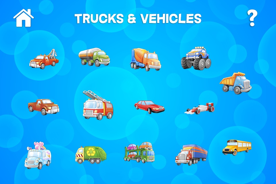 Tap Trucks and Things That Go Shape Puzzles Lite screenshot 4