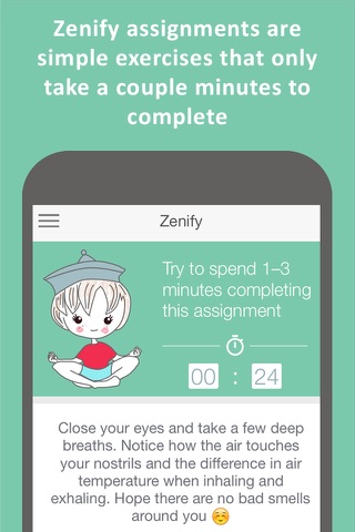 Zenify Premium - Meditation and Mindfulness Training Techniques for peace of mind, stress relief and focus screenshot 2