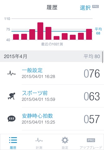 Runtastic Heart Rate Monitor screenshot 2