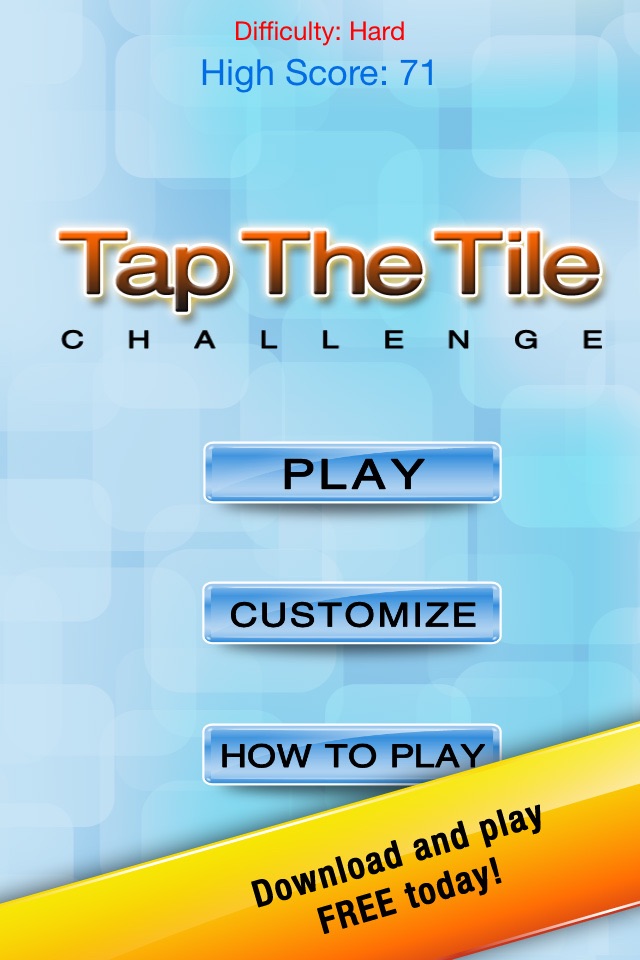 Tap The Tile Challenge Free – Fast Visual Finger Touch Reflex Game screenshot 3