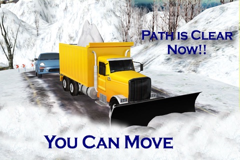 Snow Plow Truck Driver 3D Simulator - Drive snowblower to clear up ice and excavate the snow with excavator screenshot 3