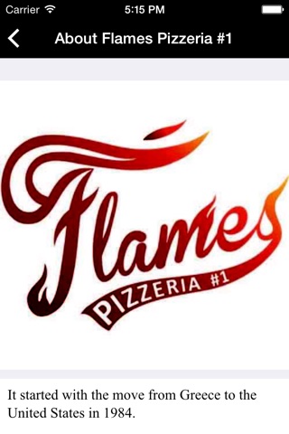 Flames Pizzeria screenshot 2