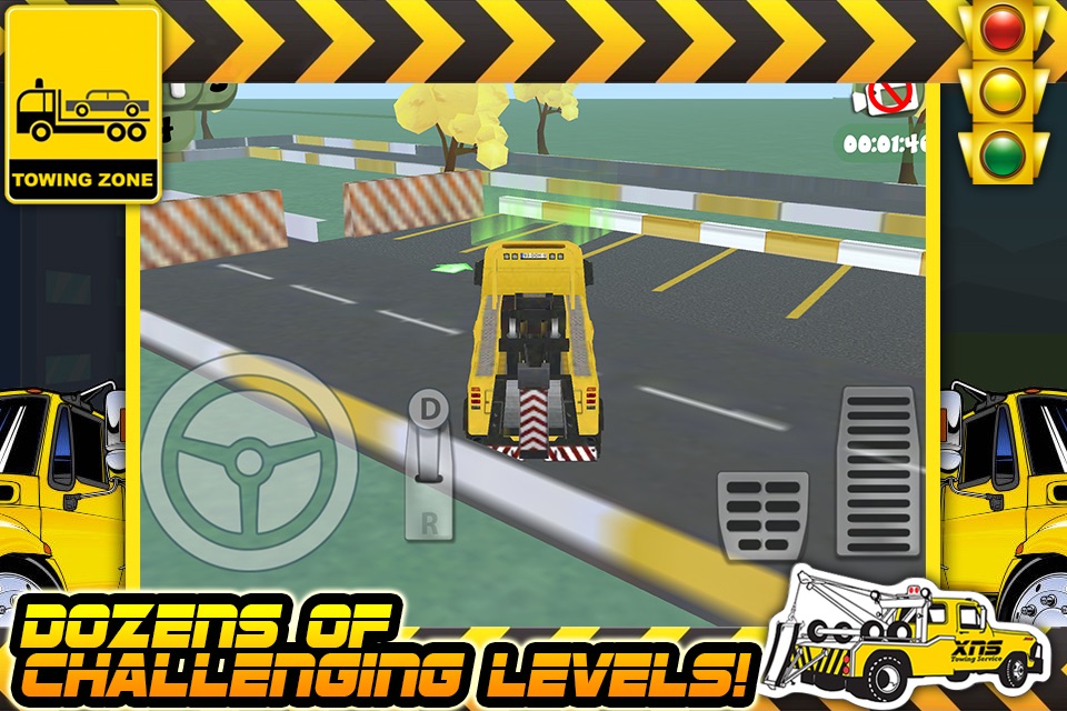 3D Tow Truck Parking Challenge Game FREE screenshot 2