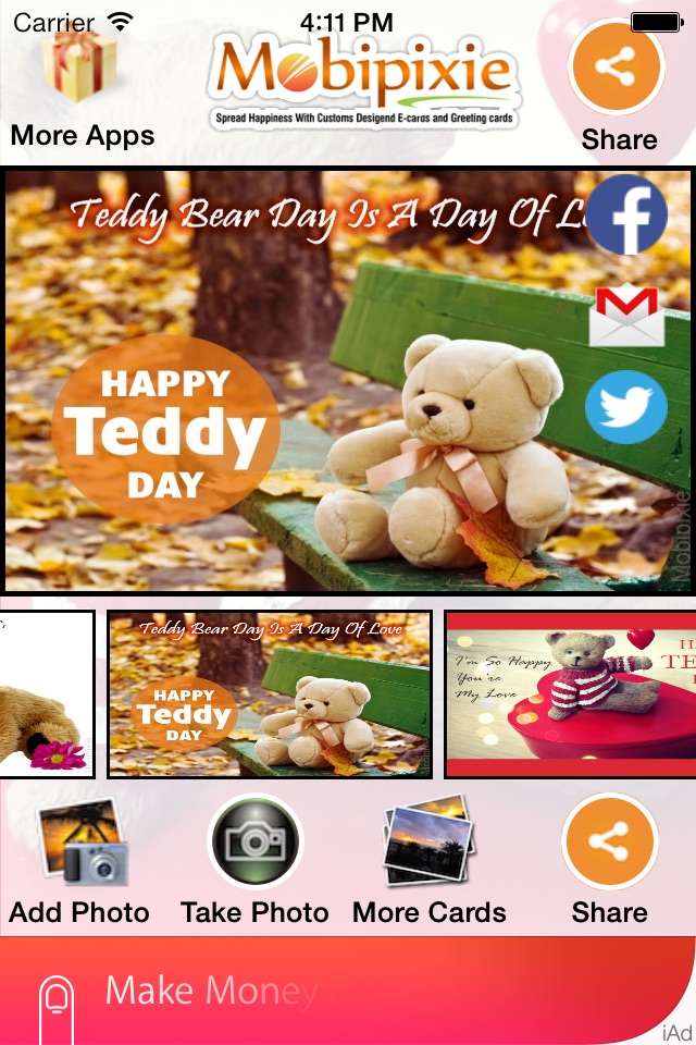 Teddy bear eCards & greetings screenshot 3