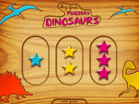 Игра My First Wood Puzzles: Dinosaurs - A Free Kid Puzzle Game for Learning Alphabet - Perfect App for Kids and Toddlers!