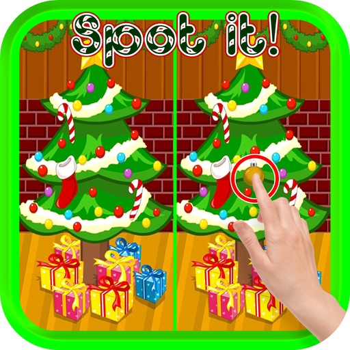 Christmas find the differences free games icon