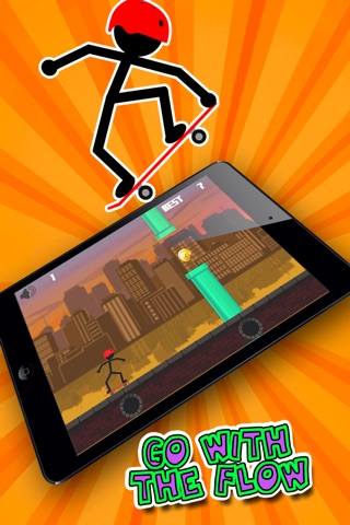 Stickman Hoverboard Rider Hero Pro screenshot 3