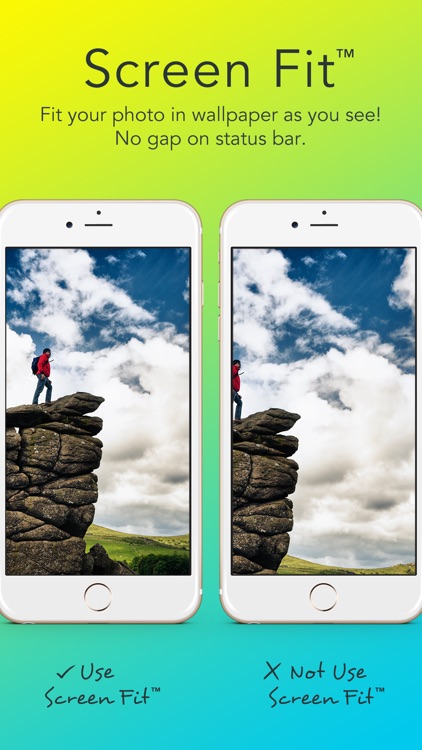 Screen Fit - Custom Your Picture for Big Screen Background and Wallpaper for iOS 8
