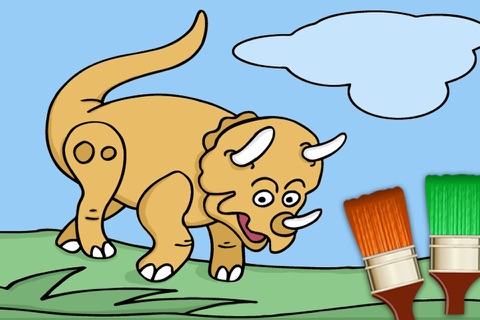 Colorear dinosaurios - juegos de dinos para pintar - Premium screenshot 3