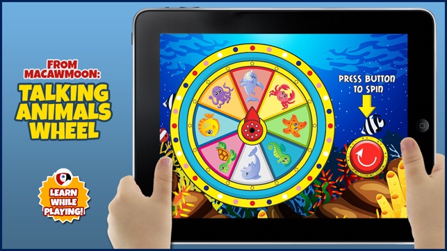 Talking Animals Wheel: Listen and Learn Words for Kids - Alp(圖2)-速報App