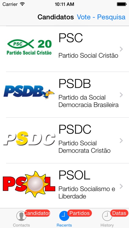 Candidatos screenshot-3