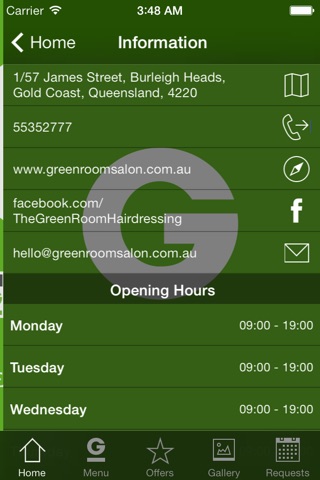 The Green Room Queensland screenshot 3