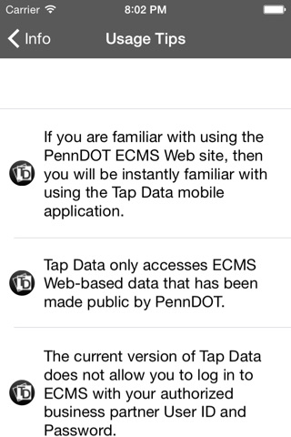 Tap Data for ECMS screenshot 3