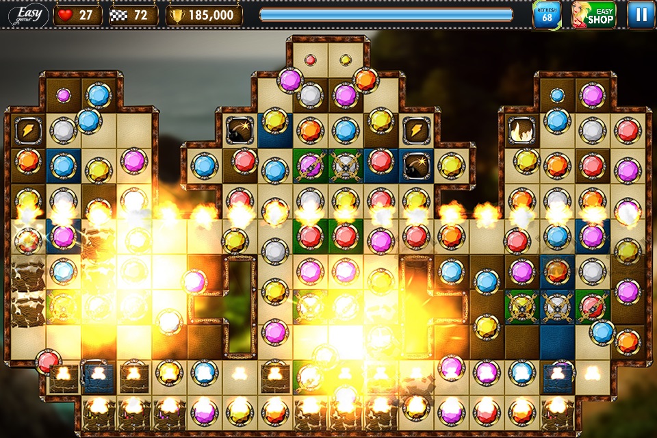 Easy Gems! Best Free Jewel Match 3 Game! screenshot 2