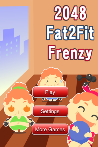 2048 Fat 2 Fit Frenzy - Super Fun Weight Loss Match Puzzle Game Free screenshot 4