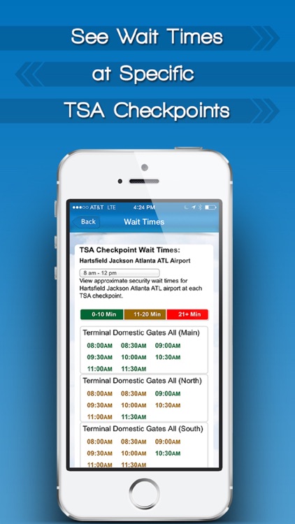 TSA Wait Times by iFly