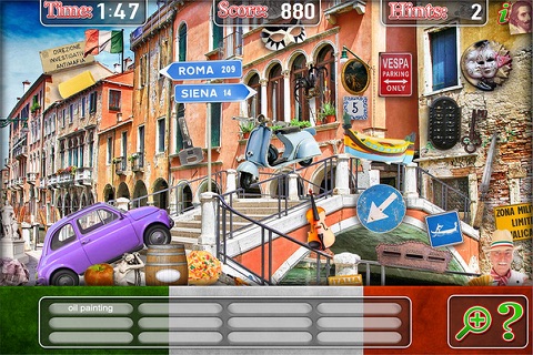 Italy Adventure Find Objects - Hidden Object Time & Spot Difference Puzzle Games screenshot 3