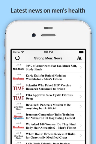 Strong Men: Health, Fitness, Workout & More! screenshot 4