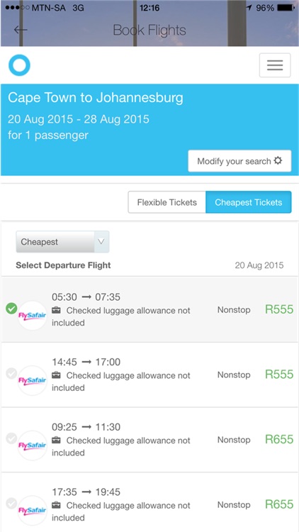 Cheap Flights South Africa