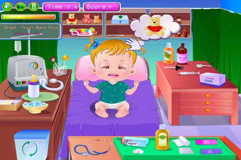 Care Sick Baby - Fun Kids Educational Game screenshot 2
