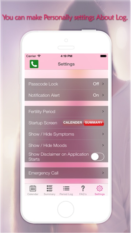 Period Logs Diary - Period Tracker, Menstrual Calendar & Ovulation / Fertility Diary screenshot-3