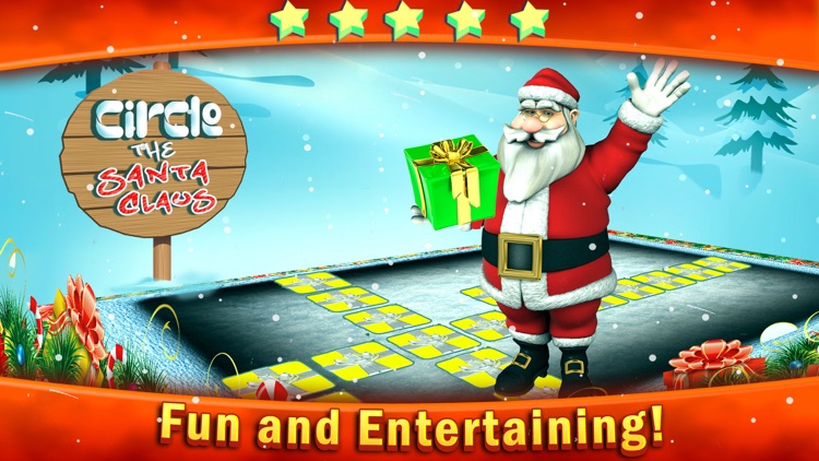 Circle the Santa Claus with Merry Christmas Presents