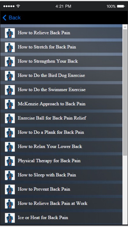 Back Pain Exercise - Learn How to Treat Lower Back Pain at Home