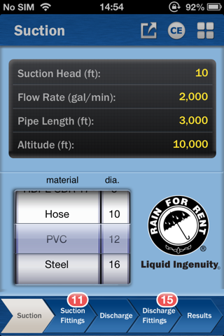 RiteFlo - Hydraulic Calculation & Engineering Tools by Rain for Rent screenshot 3