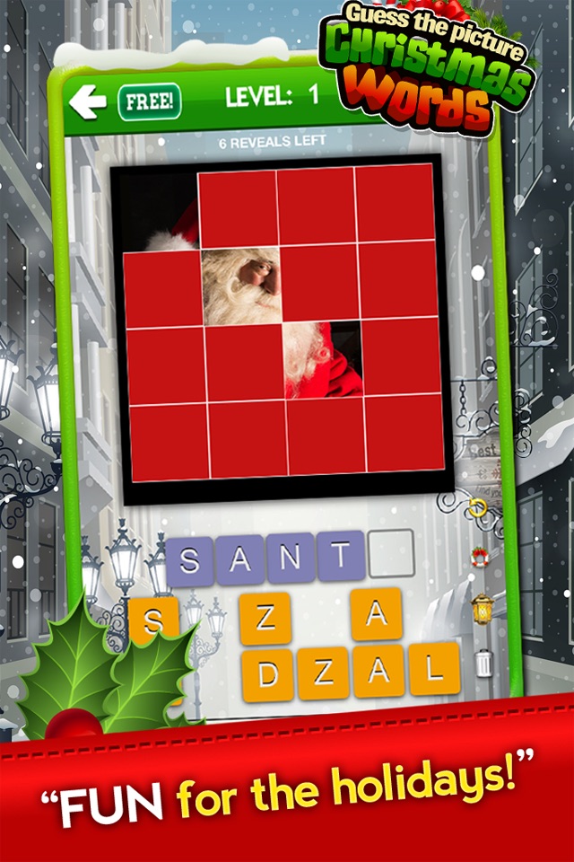 A Guess the Picture Christmas Words Free Holiday Pics Guessing Trivia Puzzle Games screenshot 2