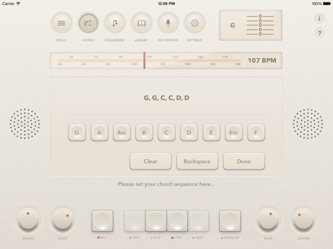 Banjo Rolls Trainer iPad screenshot 2