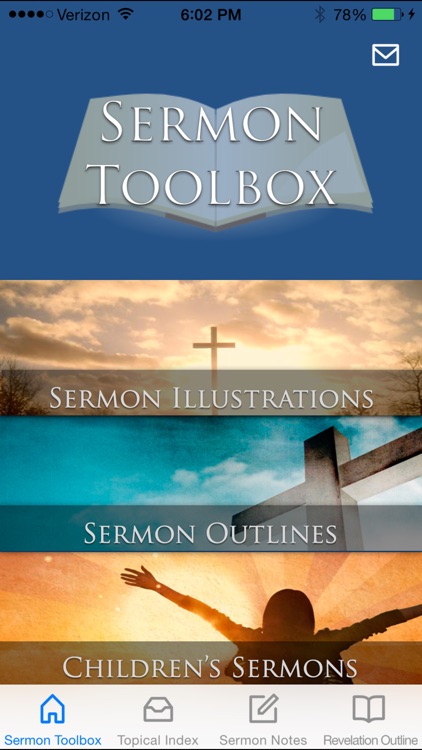 Sermon Toolbox - Illustrations, Outlines, Topical Index, and more tools for writing sermons