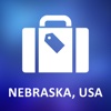 Nebraska, USA Offline Vector Map