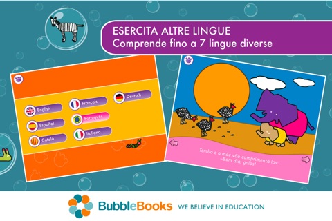 Tembo y los otros. Cuento educativo para niños. Juegos de Memoria y Puzzle. Aprende idiomas con Tembo, una genial app educativa screenshot 4