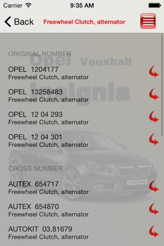 Запчасти Opel Insignia screenshot 2