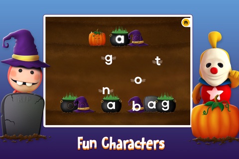 Halloween Phonics & Spelling: Learn ABC Alphabet Names & Shape Playtime for Kids screenshot 3