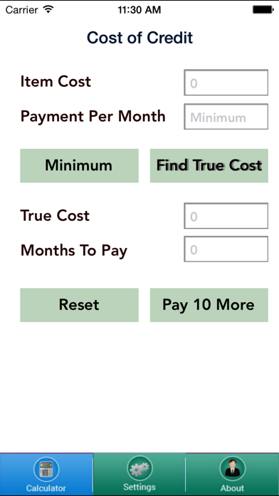 How to cancel & delete Cost of Credit Calculator from iphone & ipad 2