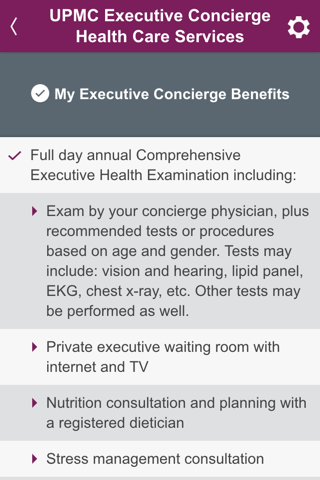 UPMC Executive Concierge screenshot 3